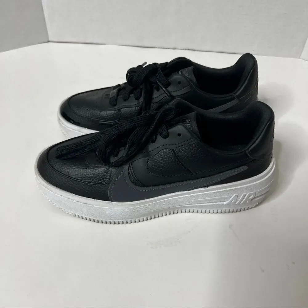 Nike Air Force 1 Platform Sneaker Womens 5.5 Black Athletic Shoes DJ9946-001 S26 - Picture 4 of 7